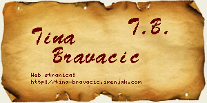 Tina Bravačić vizit kartica